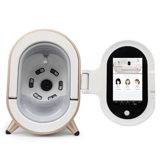 2025 Beauty Facial Skin Scanner Machine 3D Wood Lamp Skin Analyzer Magnifier Skin Diagnosis System Facial Analyzer with APP